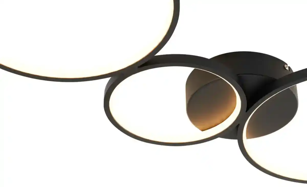 Bild 4 von Trio LED-Deckenleuchte, schwarz `Ringe´ Rondo
