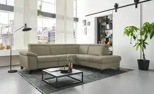meinSofa Ecksofa Echtleder Linda