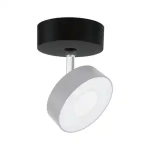 Schienensystem-Strahler Single Spot Base in Schwarz, Schwarz