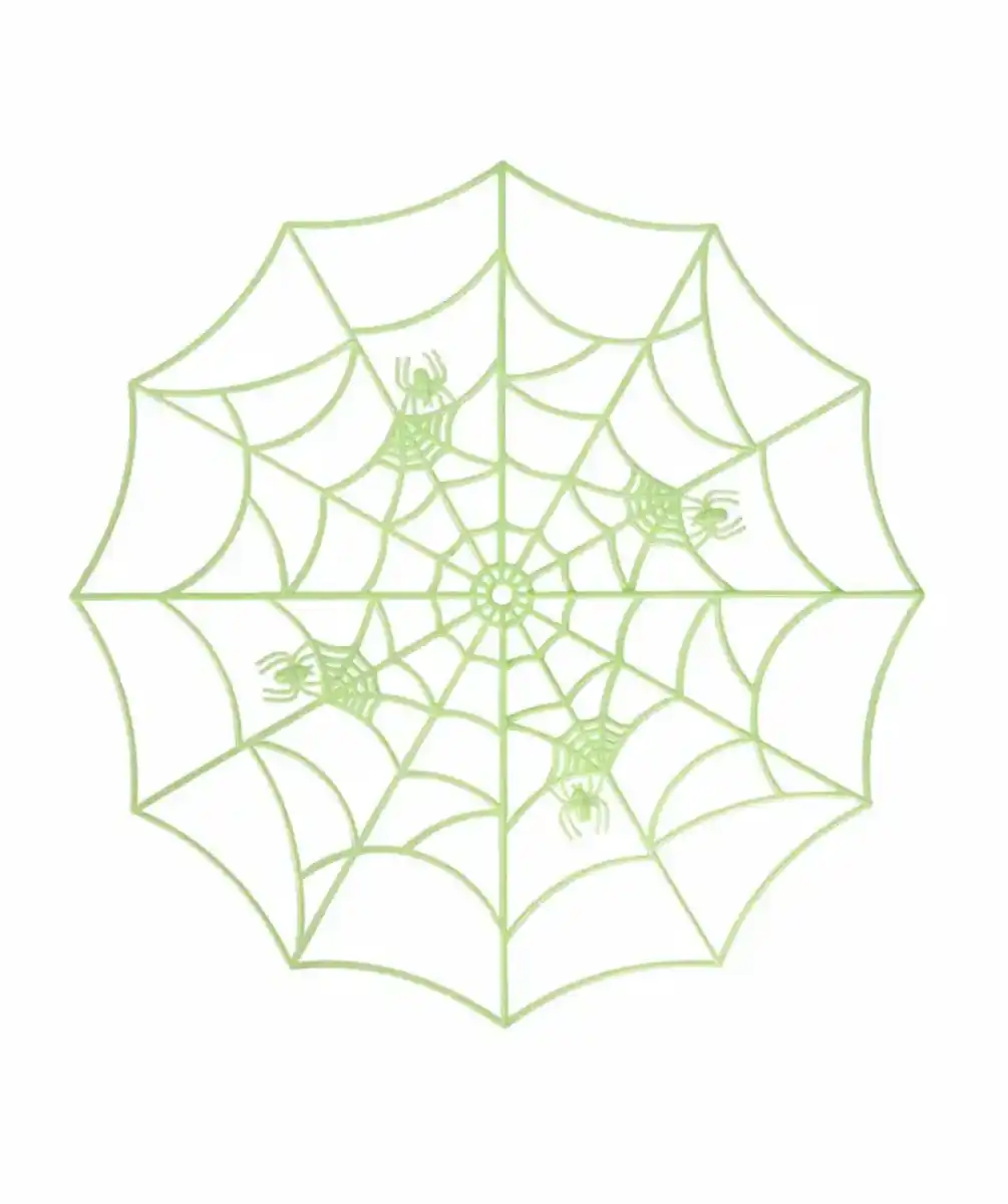 Bild 1 von Deko-Spinnennetz Halloween, neon grün