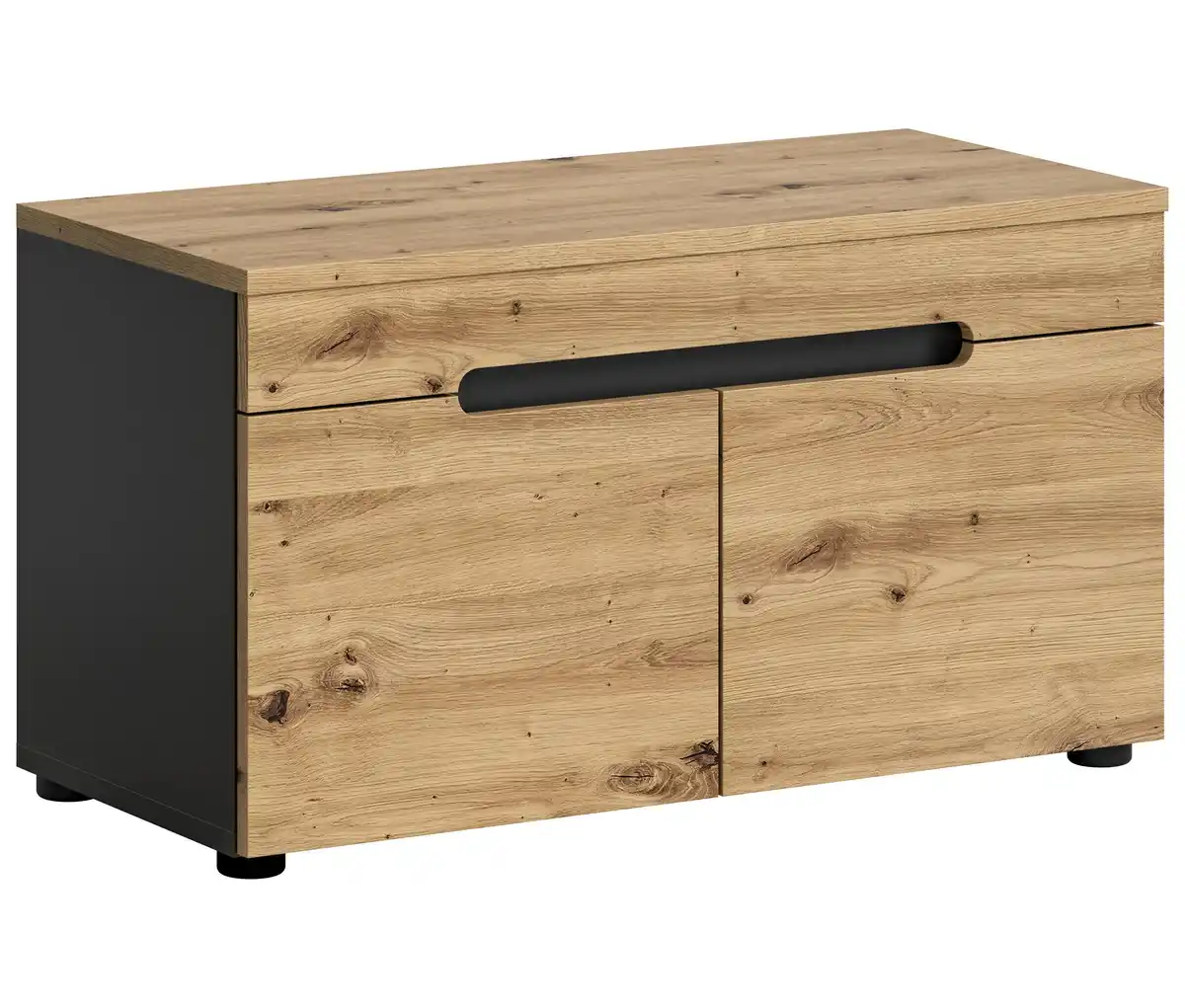 Bild 1 von Sitzbank Canu ca.80x45x37cm Eiche Dekor,Grau