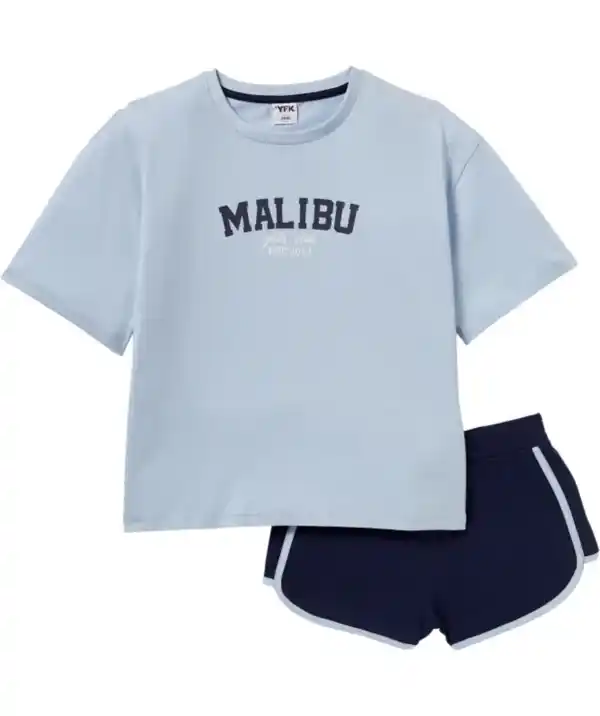 Bild 1 von Kurzer Pyjama, hellblau
