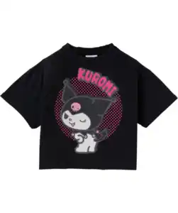 Kuromi T-Shirt, schwarz