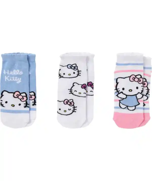 Bild 1 von Hello Kitty Lizenz Sneakersocken, blau
