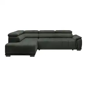 Ecksofa Gremio Links Dunkelgrün, Dunkelgrün