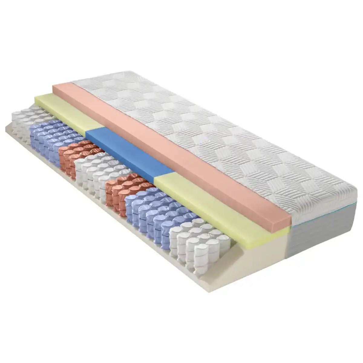 Bild 1 von Dieter Knoll Gel-Taschenfederkernmatratze, Weiß, Textil, H3, rechteckig, 180x190 cm, Austria Gütezeichen, Made in Austria, Oeko-Tex® Standard 100, Qualität aus Österreich, Über- und Sondergrö