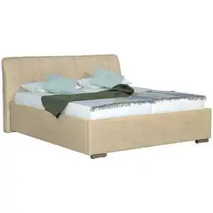 Boxxx Polsterbett, Beige, Holz, Metall, Birke, 160x200 cm, Bettkasten, Lattenrost, gepolstertes Kopfteil, in verschiedenen Größen erhältlich, Schlafzimmer, Betten, Polsterbetten