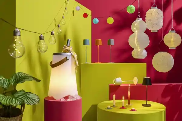 Bild 3 von Akku-LED-Tischleuchte weiß, Flaschenhalter Sektkühler beleuchtet