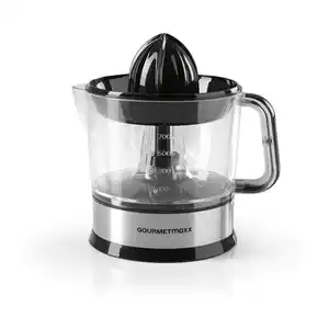 Zitronenpresse Gourmetmaxx Schwarz ca. 40 Watt, Schwarz, Transparent