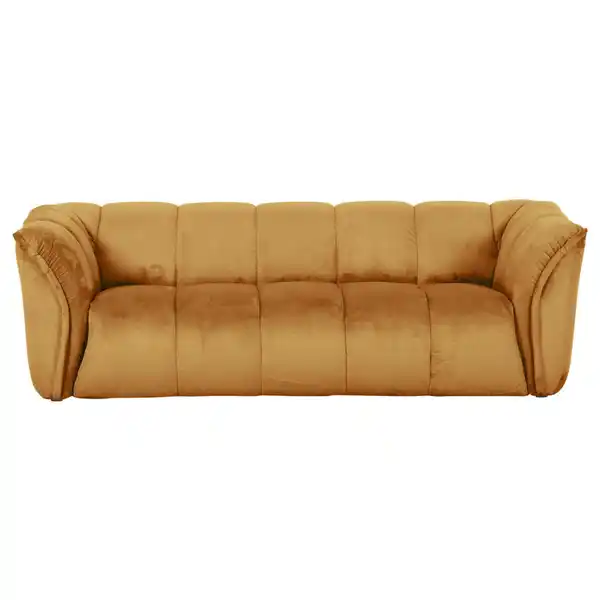 Bild 1 von Carryhome Bigsofa, Orange, Textil, 2-3-Sitzer, 220x67x106 cm, Rücken echt, Wohnzimmer, Sofas & Couches, Sofas, Bigsofas