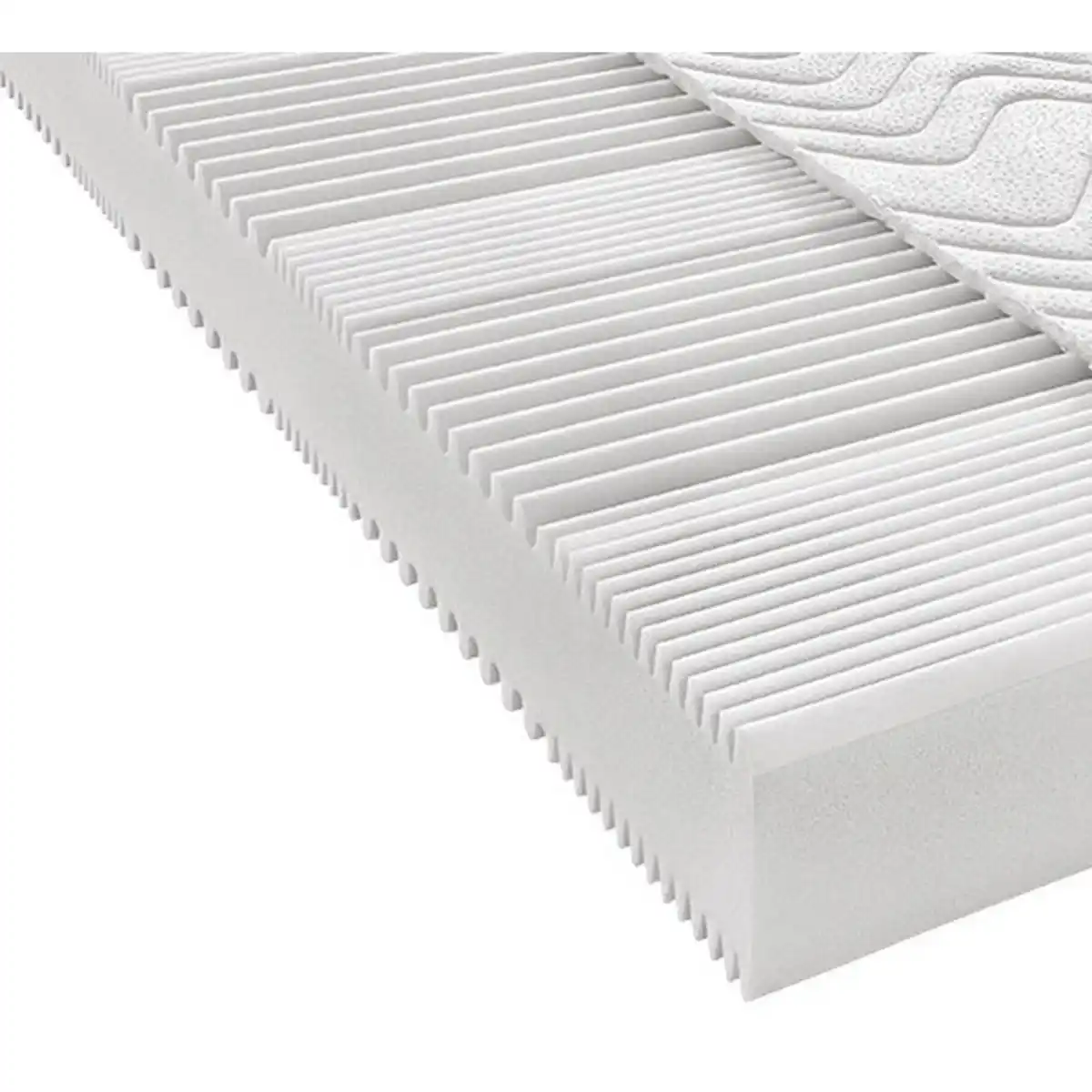 Bild 1 von Sleeptex Komfortschaummatratze, Weiß, Textil, H3, 120x200 cm, Made in Germany, Oeko-Tex® Standard 100, Härtegradauswahl, Über- und Sondergrößen erhältlich, Bezug abnehmbar/waschbar, Ober- Unte