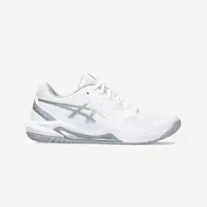 ASICS Damen Tennisschuhe Multicourt - Gel Dedicate 8 weiss/silbern
