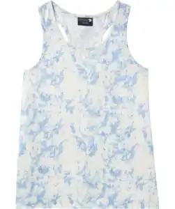 Sporttop in Marmorptik, offwhite