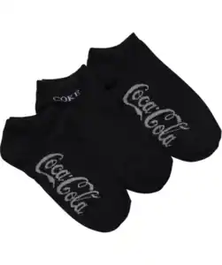 Coca Cola Sneakersocken, schwarz
