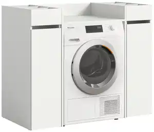 Waschmaschinenschrank Free ca. 124x101 cm Weiß, Weiß