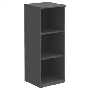 Moderano Aktenregal, Anthrazit, Holzwerkstoff, 2 Fächer, 40x111.7x43 cm, Made in Germany, Beimöbel erhältlich, in verschiedenen Größen Holzdekoren erhältlich, Arbeitszimmer, Büroregale, Aktenr