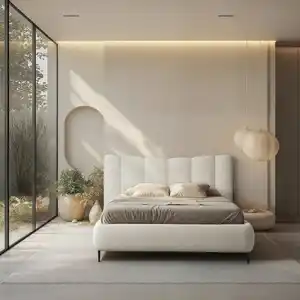 Mid.you Polsterbett, Creme, Metall, 180x200 cm, Bettkasten, Lattenrost, gepolstertes Kopfteil, in verschiedenen Größen erhältlich,alternative erhältlich, Schlafzimmer, Betten, Polsterbetten