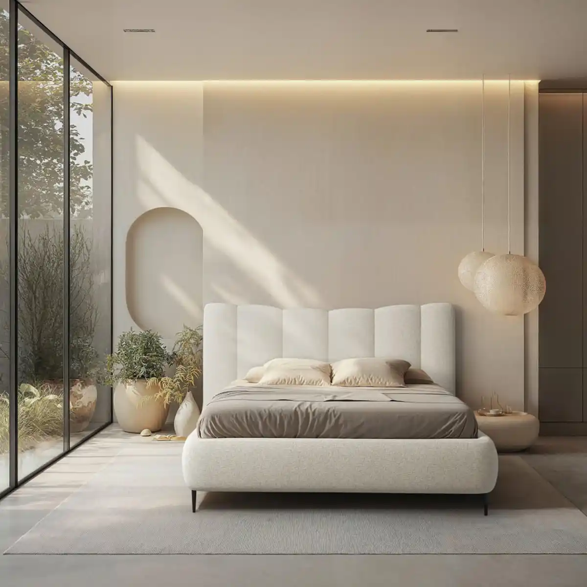 Bild 1 von Mid.you Polsterbett, Creme, Metall, 180x200 cm, Bettkasten, Lattenrost, gepolstertes Kopfteil, in verschiedenen Größen erhältlich,alternative erhältlich, Schlafzimmer, Betten, Polsterbetten