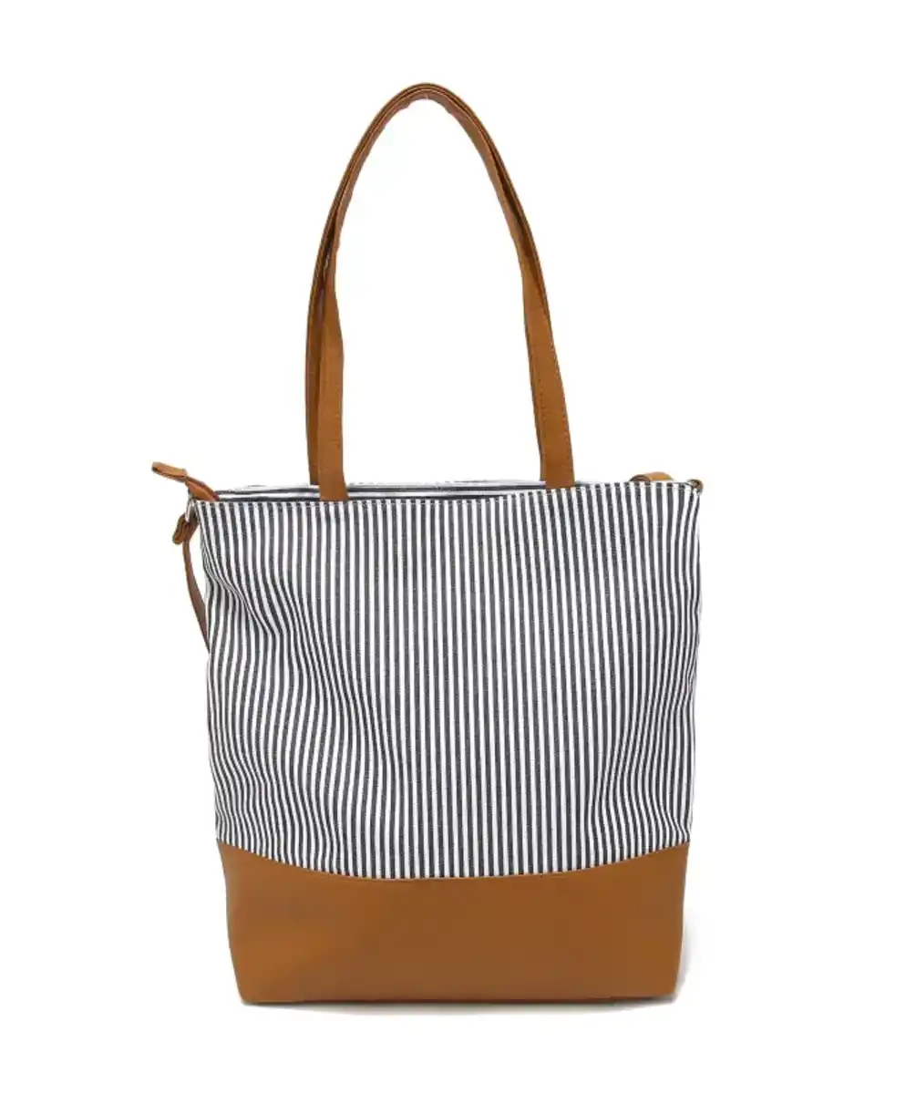 Bild 1 von Gestreifte Schultertasche, blau/weiß