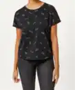 Bild 1 von T-Shirt Schriftzüge, schwarz bedruckt