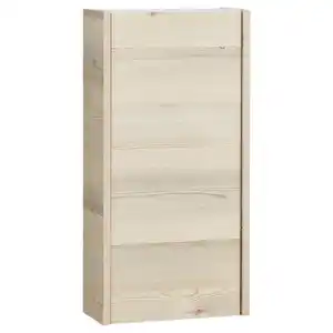 Xora Hängeschrank Xora 393, Pinien, Glas, 2 Fächer, 35x70x20.5 cm, Made in Germany, hängend, Badezimmer, Badezimmerschränke, Hängeschränke