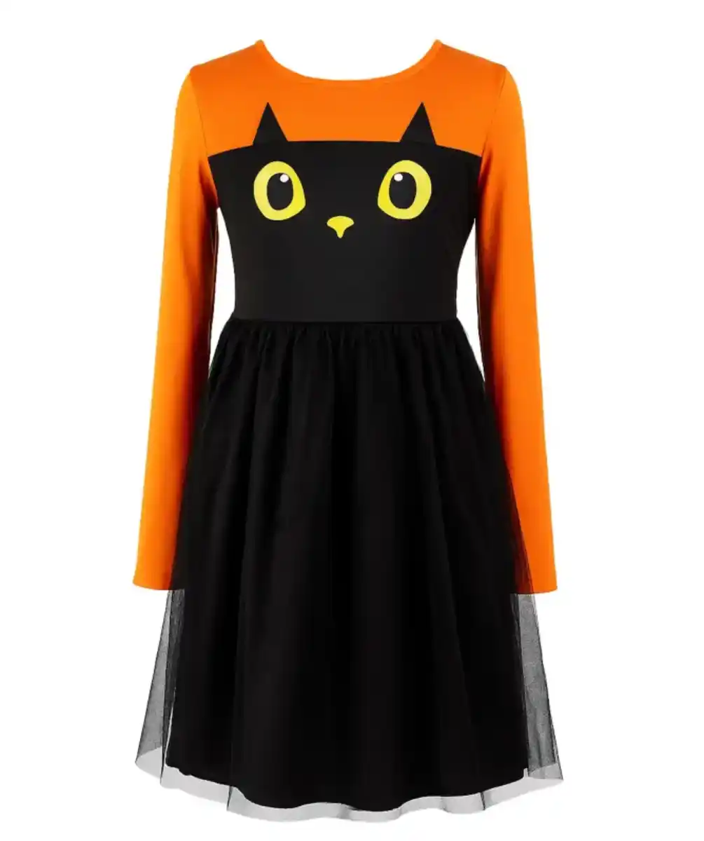 Bild 1 von Kinderkostüm Halloween, schwarz/orange