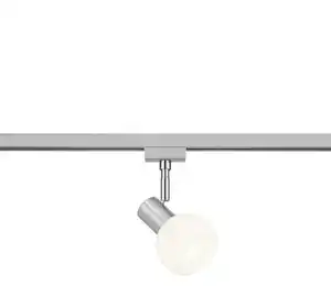 Schienensystem-Strahler Antibes max. 28 Watt, Weiß, Nickelfarben