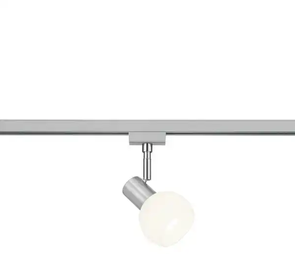 Bild 1 von Schienensystem-Strahler Antibes max. 28 Watt, Weiß, Nickelfarben