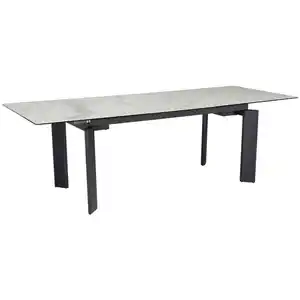 Mid.you Esstisch, Weiß, Keramik, Marmoroptik, rechteckig, eckig, 95x77x180 cm, ausziehbar, Esszimmer, Tische, Esstische, Esstische ausziehbar