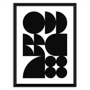 Bild Nero Schwarz/Weiß ca. 30x40cm, Schwarz, Weiß