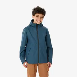 QUECHUA Regenjacke MH500 Kinder Gr. 122–170 wasserdicht Wandern blau