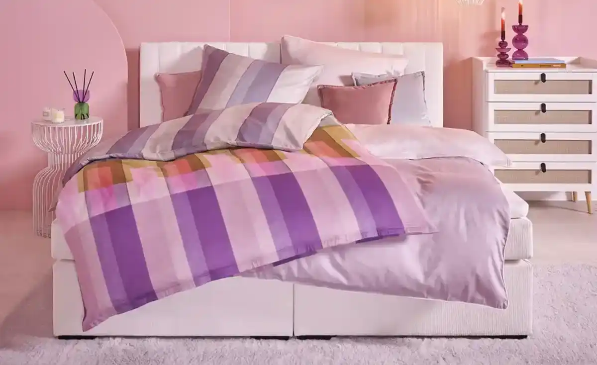 Bild 1 von como Satin Bettwäsche Purple Symphonie