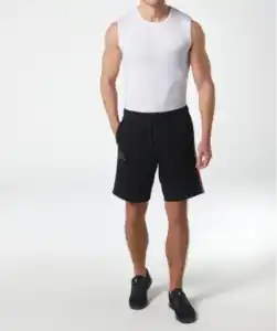 Kappa Sweatshorts, schwarz
