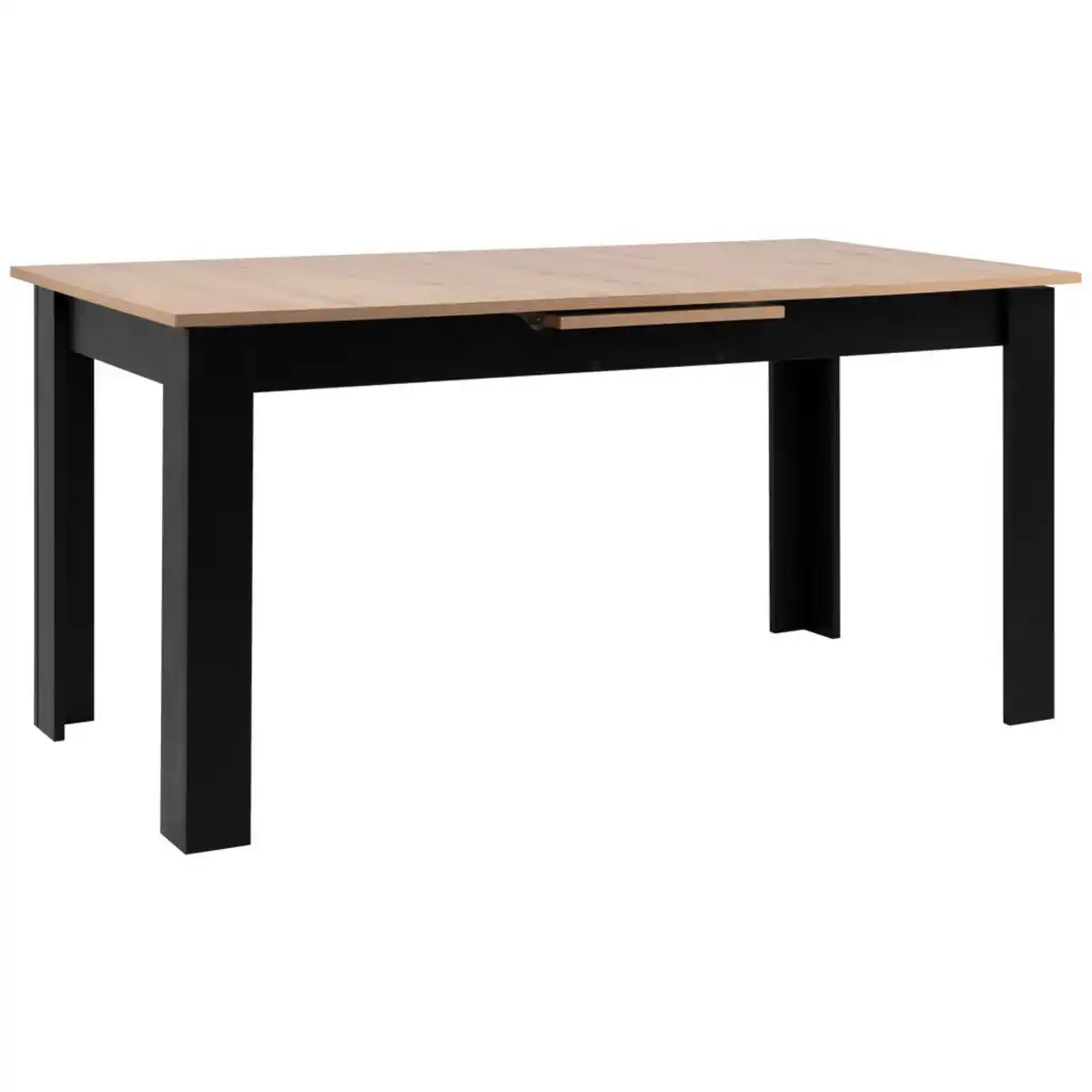 Bild 1 von Mid.you Esstisch, Schwarz, Eiche Artisan, Holzwerkstoff, rechteckig, eckig, 80x75x160-200 cm, ausziehbar, Esszimmer, Tische, Esstische, Esstische ausziehbar