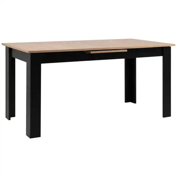 Bild 1 von Mid.you Esstisch, Schwarz, Eiche Artisan, Holzwerkstoff, rechteckig, eckig, 80x75x160-200 cm, ausziehbar, Esszimmer, Tische, Esstische, Esstische ausziehbar