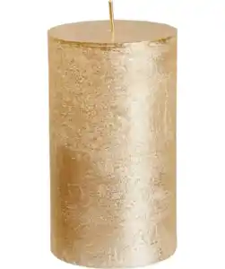Rustikkerze Metallic, champagner