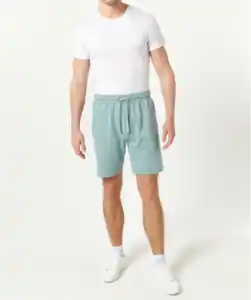 Sweatshorts mit Waschungseffekten, petrol