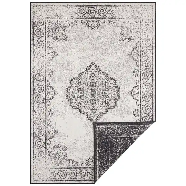 Bild 1 von Xxxl Outdoorteppich Twin Supreme, Creme, Schwarz, Kunststoff, orientalisch, rechteckig, 200x290 cm, Oeko-Tex® Standard 100, für Fußbodenheizung geeignet, beidseitig verwendbar, in verschiedenen Gr