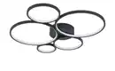 Bild 2 von Trio LED-Deckenleuchte, Kreise, schwarz Rondo