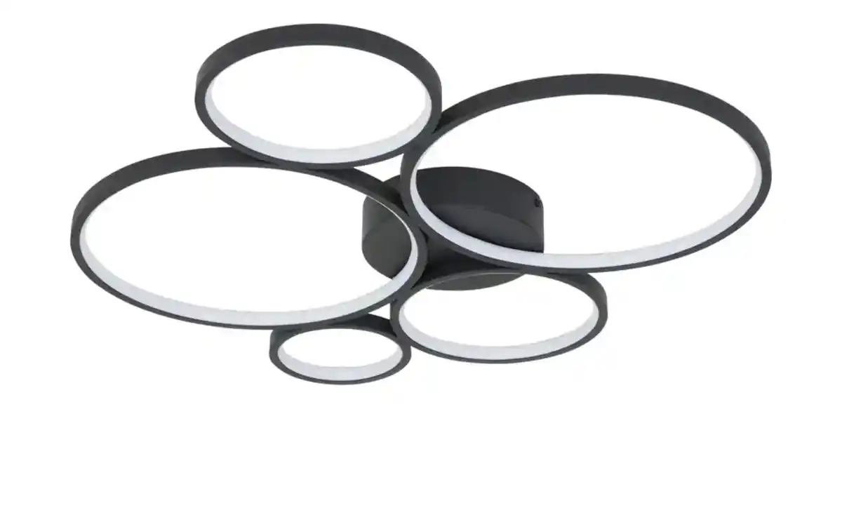 Bild 2 von Trio LED-Deckenleuchte, Kreise, schwarz Rondo