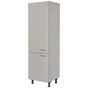 Nobilia Geräteumbauschrank Touch, Grau, Metall, 2 Fächer, nur wie online abgebildet bestellbar, 60x216.6x58 cm, Blauer Engel, Pefc, Goldenes M, Made in Germany, DGM-Klimapakt, Küchen, Küchenmöbe