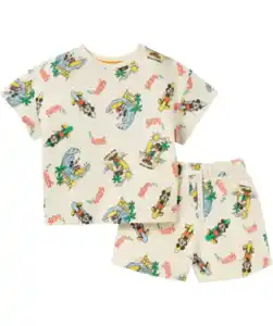 Mickey Mouse T-Shirt + Shorts, orange