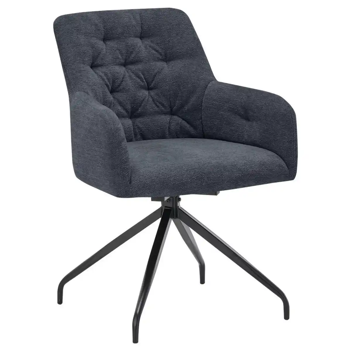 Bild 1 von SetOne by Musterring Armlehnstuhl, Anthrazit, Schwarz, Metall, Kunststoff, Stativgestell, 60.5x85x64 cm, Stoffauswahl, Sitzfläche 360° drehbar, inklusive Armlehnen, Esszimmer, Stühle, Esszimmerst