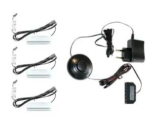 LED Leuchtmittel Kaltweiß 3er-Set, Schwarz