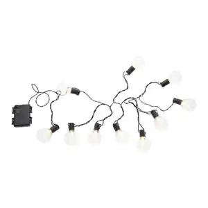 Lichterkette Holly Schwarz, Schwarz