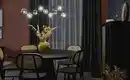 Bild 3 von Meisterleuchten Pendelleuchte, 9-flammig, schwarzchrom, Rauchglas Hins Black
