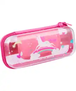 Transparentes Etui, rosa