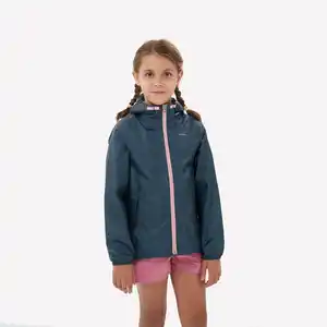 QUECHUA Regenjacke Kinder Gr. 122–170 wasserdicht Wandern - MH100 Zip