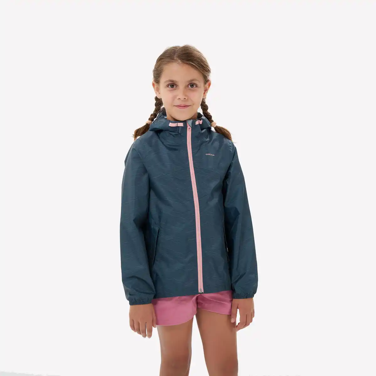 Bild 1 von QUECHUA Regenjacke Kinder Gr. 122–170 wasserdicht Wandern - MH100 Zip