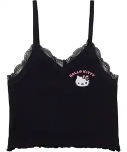 Hello Kitty Spaghettitop, schwarz